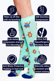 Bear Care Bamboo Compression Socks