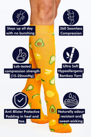 Avo Mango Bamboo Compression Socks