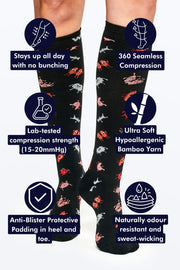 Goofy Organs Bamboo Compression Socks