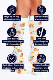 Capybara Bamboo Compression Socks