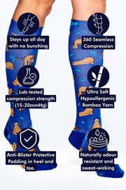 Sloth Bamboo Compression Socks