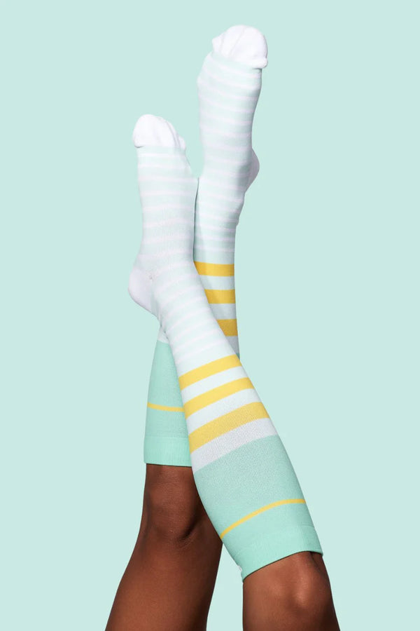 Merryl Stripe Bamboo Compression Socks