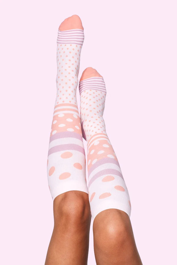 Spotty Spice Bamboo Compression Socks