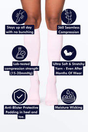 Baby Pink Compression Socks