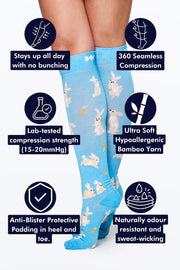 Snuggle Bunnies Bamboo Compression Socks