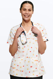 Everything Is Going To Be Okay Women's 3-Pocket Scrub Top