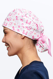 Breast Cancer Awareness Scrub Cap