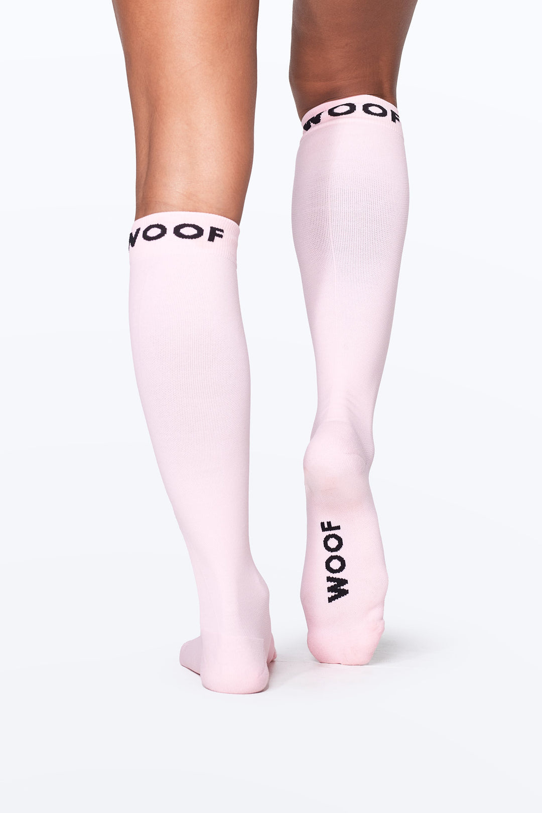 Baby Pink Moisture-Wicking Compression Socks | Dr. Woof Apparel