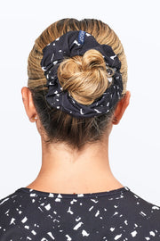 Black & White Confetti Scrunchie