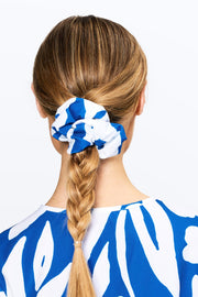 Blue-tiful Blooms Scrunchie