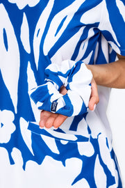 Blue-tiful Blooms Scrunchie