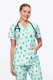 Ho Ho Hospital - Women's Scrub Top