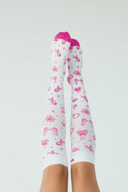 Breast Cancer Awareness Bamboo Compression Socks